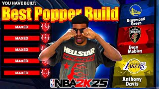 BEST ALL AROUND POPPER BUILD IN NBA 2K25 DRIBBLE MOVES  JUMPSHOT NBA 2K25 DEMIGOD BUILD [upl. by Eenahpets]