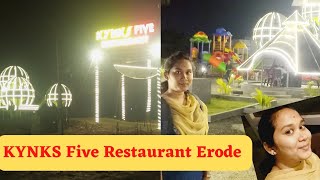 KYNKS Five Restaurant Erode Children Park  Supriya Vlogs kynksfiveerodeSupriyaVlogs foodreview [upl. by Nnahs128]