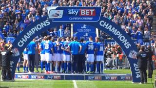 Leicester City Trophy Presentation and Celebrations  King Power Stadium  03042014 [upl. by Oirad]