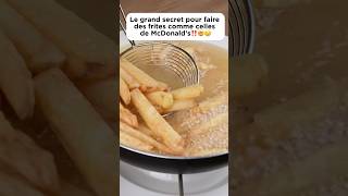 Le secret pour faire des frites comme celles de McDonald’s‼️🤯🤤 cooking recette frites pourtoi [upl. by Ennahteb]