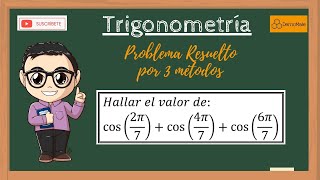 Problema Resuelto Trigonometría Suma de Cosenos cuyos ángulos están en Progresión Aritmética [upl. by Ilellan]