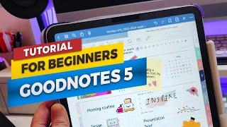 GoodNotes Tutorial for Beginners How to use digital planner in GoodNotes [upl. by Idolah]