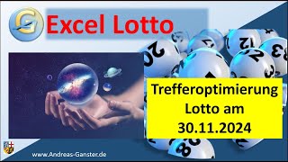 6 Lottotipps die dein Leben ab dem 30112024 verändern werden  Excel Lotto  Andreas Ganster [upl. by Nevets]