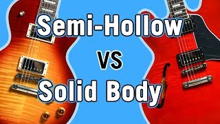 SemiHollow vs Solid Body Tone Comparison [upl. by Evy]