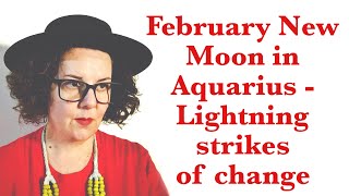 February New Moon in Aquarius  astrology I Ching amp tarot [upl. by Kinson]