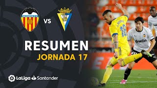 Resumen de Valencia CF vs Cádiz CF 11 [upl. by Coulter820]