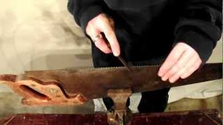 DIY How to sharpen a hand saw blade [upl. by Alysoun739]