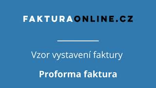 Vzor faktur  Proforma faktura [upl. by Fransisco558]