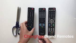 How to quotsetupquot or quotresetquot your Chunghop Universal quotbrandedquot TV remotes [upl. by Torruella]