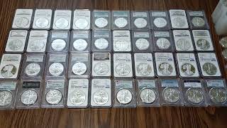 Do You Stack Graded Silver Eagles I Did silvereagle pcgs ngc subscribe coincollecting like [upl. by Woodhead]