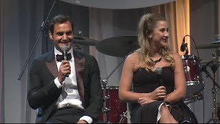 Roger Federer reflects on his quotrock solidquot relationship with Mirka  Mastercard Hopman Cup 2018 [upl. by Oah]