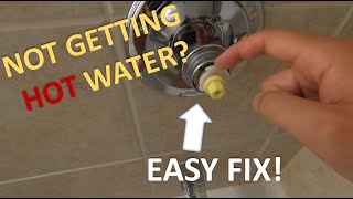 Shower not getting very hot It might be the Mixing Valve EASY FIX [upl. by Nilesoj]