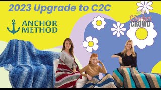 NEW METHOD How to Corner To Corner in Crochet Square and Rectangle [upl. by Luzader181]