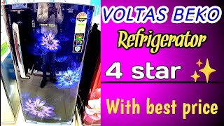 Voltas beko 4 Star best refrigerator Dahlia Blue⚡ single door low price with best quality fridge [upl. by Nikoletta184]