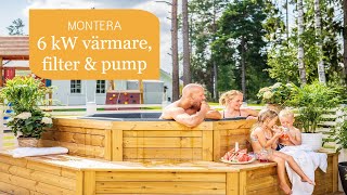 Montera balboa 6 kW värmare filter och pump  2021 [upl. by Nerehs]