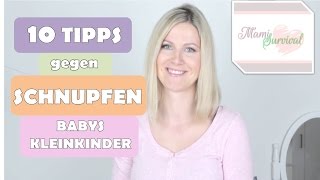 Baby Schnupfen und Erkältung  Hausmittel  Tipps  Natürlich  Kleinkind  Einfach  Schnell [upl. by Anigal]