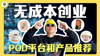 10个POD平台和产品推荐｜个人在家创业 [upl. by Akenn]