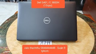 Đã bán Dell latitude 5401 i7 9850H 12cpu ram 16 ssd 512 14Fhd có 4G laptop dell [upl. by Ogaitnas]