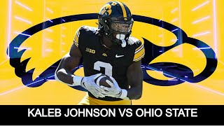 Kaleb Johnson vs Ohio State  2025 NFL Draft Film [upl. by Oiramal]