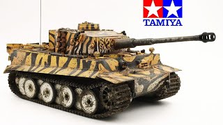 Tamiya 135 Tiger タミヤ Model Tank Build  War Thunder [upl. by Ydnirb]