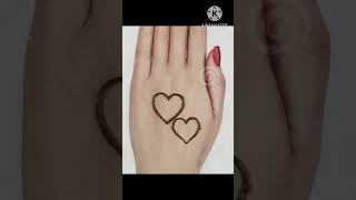 VR heart ❤️ shape cute name mehndi designs shortvideo trending viralvideo ytshorts [upl. by Jared]