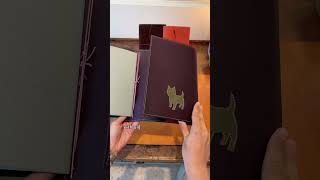 Custom leather journal for Bryony 🐶 🐾 leather journal [upl. by Retla]