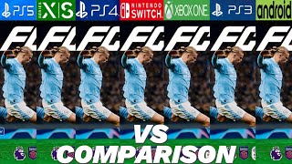 EA FC 24 PS5 Vs Xbox Series XS Vs PS4 VS Nintendo Switch Vs Xbox One Vs PS3 Vs Android [upl. by Mellar]