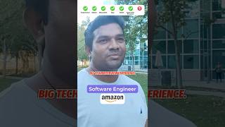 Advice to crack AMAZON interview as a SOFTWARE ENGINEER shorts ytshorts techjobsin2minutes [upl. by Strickman]