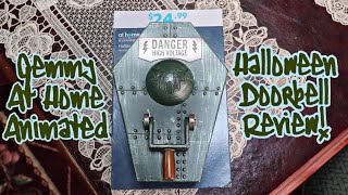 Gemmy Animated At Home Halloween Doorbell Review [upl. by Eceirehs]