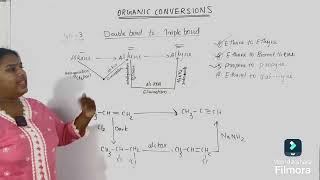 Part 3 Malayalam  Organic conversion  double bond to triple bond [upl. by Azral883]