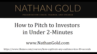 How To Pitch To Investors In Under 2 Minutes [upl. by Nosyrb]