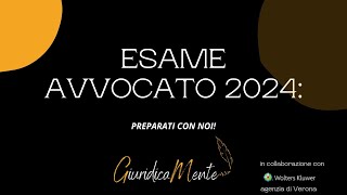 ESAME AVVOCATO 2024 [upl. by Sell]