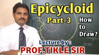 HOW TO DRAW EPICYCLOID IN ENGINEERING DRAWING AND GRAPHICS Part3 TIKLESACADEMYOFMATHS [upl. by Reilly]