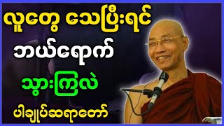 ပါမောက္ခချုပ်ဆရာတော် ဟောကြားတော်မူသော လူတွေ သေပြီးရင် ဘယ်ရောက်သွားကြသလဲ တရားတော် [upl. by Antoinette145]