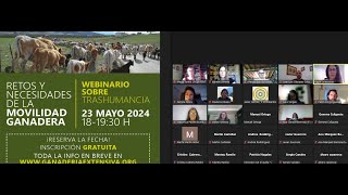 Webinario trashumancia Retos y necesidades de la movilidad ganadera [upl. by Laddie]