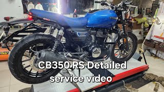 2024 CB350 RS 22000km Detailed service video [upl. by Angle]