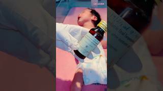 Paracetamol syrup to prevent body temperaturenewborncarenewbornbabybabiesvideo [upl. by Llirrehs]