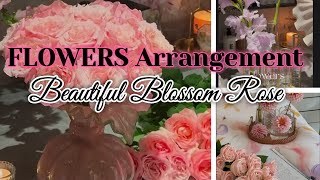 Flowers Arrangement And Beautiful Blossom Rose [upl. by Chandless]