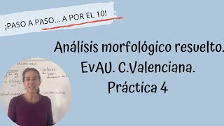 Analizar morfología EvAU CValenciana Práctica 4 [upl. by Eimmak]