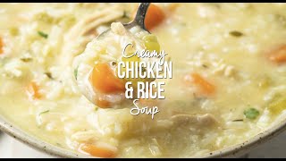 Creamy Chicken and Rice Soup Recipe ⁠ [upl. by Nirac]