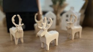 A New Bandsaw Reindeer  Free Template [upl. by Yelsa]