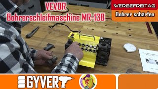 VEVOR Bohrerschleifmaschine Schärfmaschine Schleifer MR13B [upl. by Enerol204]