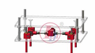 Screw Jack PlatformScrew Jack MechanismLifting SystemScrew Jack System [upl. by Edithe752]