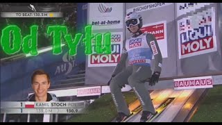 Kamil Stoch 140 m Bischofshofen od tyłu [upl. by Attelrak]