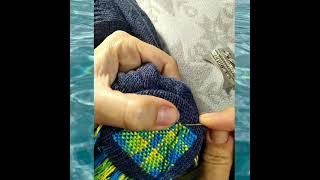 How to finish darning with small loom [upl. by Irfan]