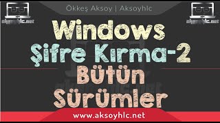 Windows 108187 şifre kırma şifre öğrenme 2 [upl. by Pollie423]