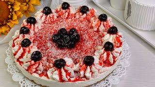 La torta più amata in Italia La farai ogni settimana SENZA COTTURA Cheesecake cocco e amarene [upl. by Aisats543]