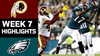 Redskins vs Eagles  NFL Week 7 Game Highlights [upl. by Emerick58]