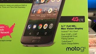 Full Moto G6 Simple Mobile TracFone UNLOCKED XT1925DL [upl. by Innig581]