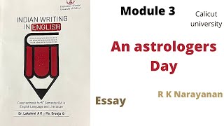 An astrologers day Questions and answers Indian writing module 3 Calicut university [upl. by Miko]